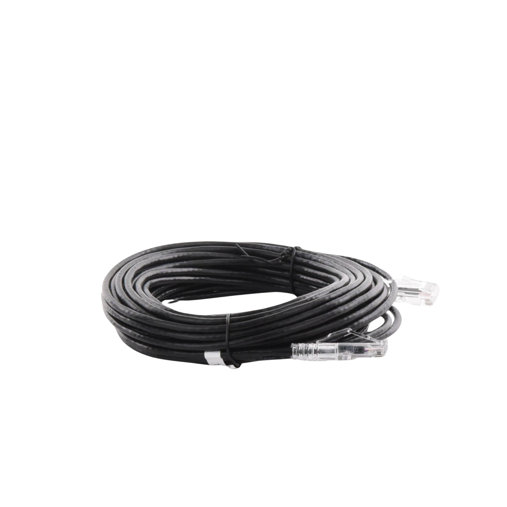 Cable de Parcheo Slim UTP Cat6A - 10 Metros (32.81 Pies) Negro, Diámetro Reducido (28 AWG)
