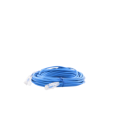 Cable de Parcheo Slim UTP Cat6A - 10 m Azul, Diámetro Reducido (28 AWG)