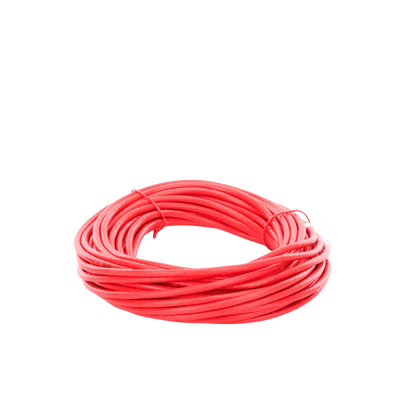 Cable de Parcheo Slim UTP Cat6A - 10 m Rojo Diámetro Reducido (28 AWG)