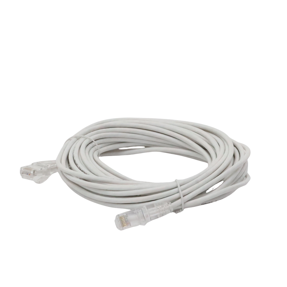 Cable de Parcheo Slim UTP Cat6A - 10 Metros (32.81 Pies) Blanco, Diámetro Reducido (28 AWG)