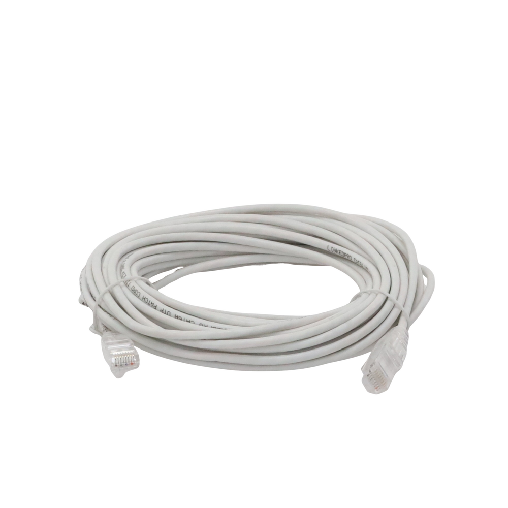 Cable de Parcheo Slim UTP Cat6A - 10 Metros (32.81 Pies) Blanco, Diámetro Reducido (28 AWG)