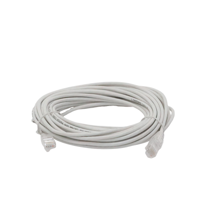 Cable de Parcheo Slim UTP Cat6A - 10 m Blanco, Diámetro Reducido (28 AWG)