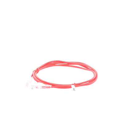 Cable de Parcheo Slim UTP Cat6A - 2 m Rojo, Diámetro Reducido (28 AWG)