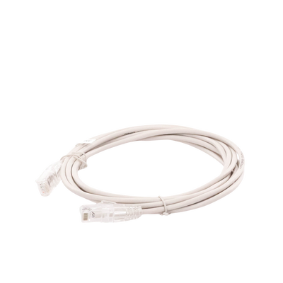 Cable de Parcheo Slim UTP Cat6A - 3 m Gris, Diámetro Reducido (28 AWG)