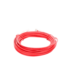 Cable de Parcheo Slim UTP Cat6A - 5 Metros (16.40 Pies) Rojo, Diámetro Reducido (28 AWG)