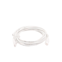 Cable de Parcheo Slim UTP Cat6A - 5 Metros (16.40 Pies) Blanco, Diámetro Reducido (28 AWG)