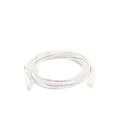 Cable de Parcheo Slim UTP Cat6A - 5 m Blanco, Diámetro Reducido (28 AWG)