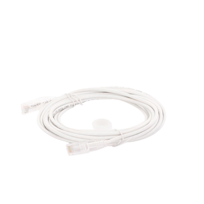 Cable de Parcheo Slim UTP Cat6A - 5 m Blanco, Diámetro Reducido (28 AWG)
