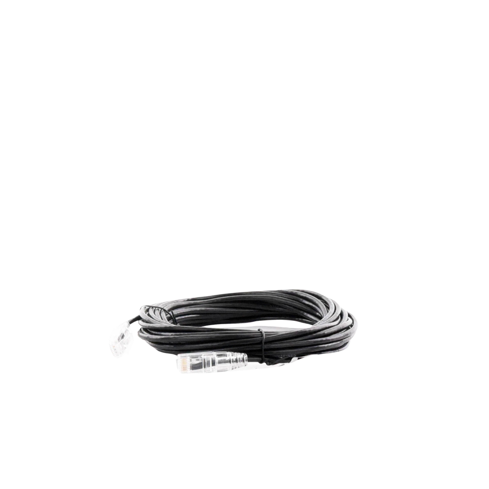 Cable de Parcheo Slim UTP Cat6A - 7 Metros (22.97 Pies) Negro, Diámetro Reducido (28 AWG)