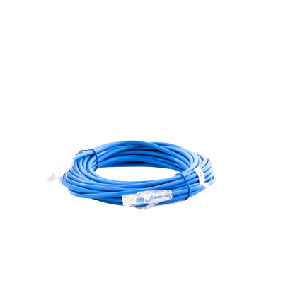 Cable de Parcheo Slim UTP Cat6A - 7 m Azul, Diámetro Reducido (28 AWG)