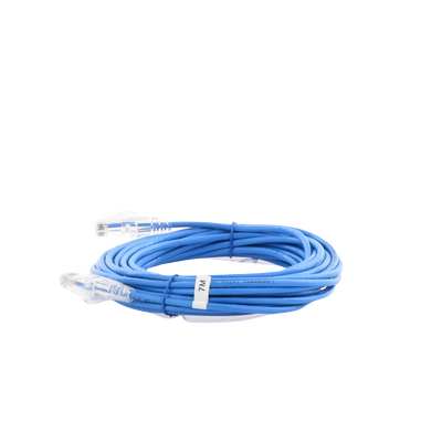 Cable de Parcheo Slim UTP Cat6A - 7 m Azul, Diámetro Reducido (28 AWG)