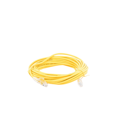 Cable de Parcheo Slim UTP Cat6A - 7 m Amarillo, Diámetro Reducido (28 AWG)