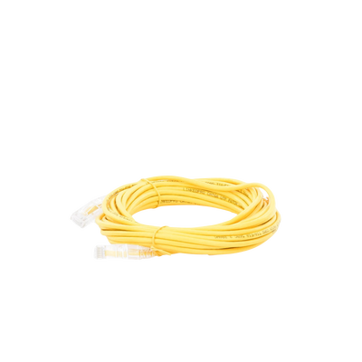 Cable de Parcheo Slim UTP Cat6A - 7 m Amarillo, Diámetro Reducido (28 AWG)