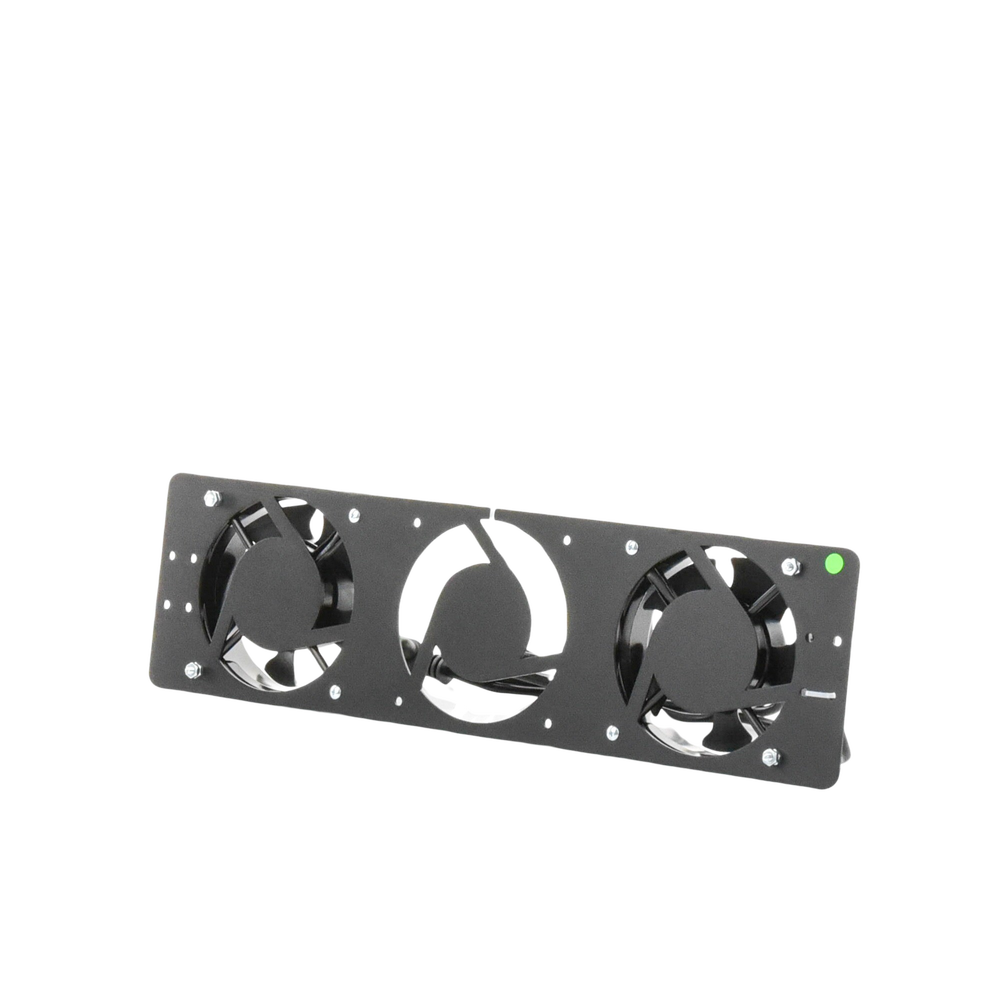 Kit de 2 Ventiladores 110 Vca (12 x 12 cm) con Clavija para Gabinete de Piso