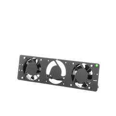 Kit de 2 Ventiladores 110 Vca (12 x 12 cm) con Clavija para Gabinete de Piso