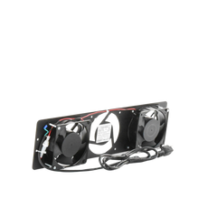 Kit de 2 Ventiladores 110 Vca (12 x 12 cm) con Clavija para Gabinete de Piso