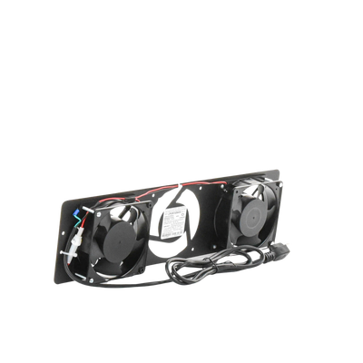 Kit de 2 Ventiladores 110 Vca (12 x 12 cm) con Clavija para Gabinete de Piso