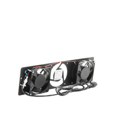 Kit de 2 Ventiladores 110 Vca (12 x 12 cm) con Clavija para Gabinete de Piso