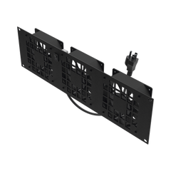 Kit de 3 Ventilador 110 Vca (12 x 12 cm) con Clavija 5-15P. Para instalación en Postes Rack