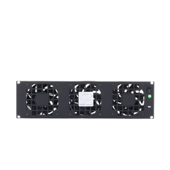 Kit de 3 Ventilador 110 Vca (12 x 12 cm) con Clavija 5-15P. Para instalación en Postes Rack
