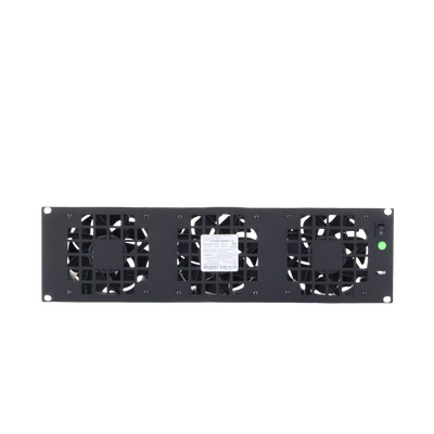 Kit de 3 Ventilador 110 Vca (12 x 12 cm) con Clavija 5-15P. Para instalación en Postes Rack