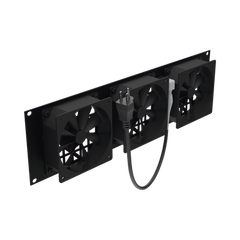 Kit de 3 Ventilador 110 Vca (12 x 12 cm) con Clavija 5-15P. Para instalación en Postes Rack