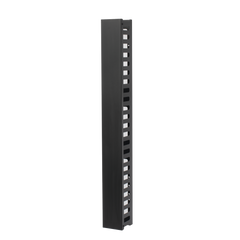Organizador de Cable Vertical de 24 Unidades Rack Sencillo, Compatible con Racks Serie EIRL y EIQR