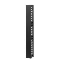 Organizador de Cable Vertical de 24 Unidades Rack Sencillo, Compatible con Racks Serie EIRL y EIQR