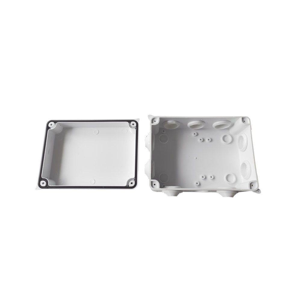 Caja de Derivación-Conexión para Exterior IP65 con 10 Entradas / 150 x 110 x 70 mm / Sellado Seguro con Empaque + 4 Tornillos / Resiste Agua, Polvo y Sol Directo
