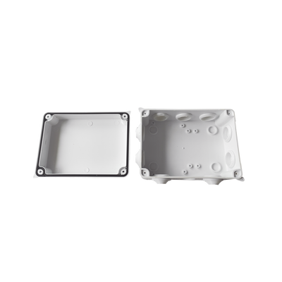 Caja de Conexiones Impermeable IP65, 10 Entradas, Dimensiones 150 x 110 x 70 mm, para Instalaciones Industriales, Comerciales y Residenciales, Incluye Tornillería para su Instalación