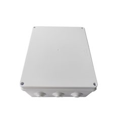 Caja de Derivación-Conexión para Exterior IP65 con 12 Entradas / 300 x 250 x 120 mm / Sellado Seguro con Empaque + 4 Tornillos / Resiste Agua, Polvo y Sol Directo