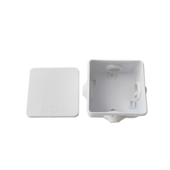 Caja de Conexiones Impermeable IP55 con 4 Entradas, 80 x 80 x 50 mm, para Instalaciones Industriales, Comerciales y Residenciales, Incluye Tornillería para su Instalación