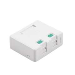Caja de Pared con 2 Puertos Keystone, No Incluye Jacks