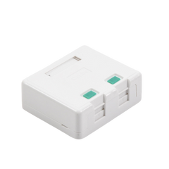 Caja de pared con 2 puertos Keystone, no incluye Jacks