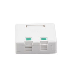 Caja de pared con 2 puertos Keystone, no incluye Jacks