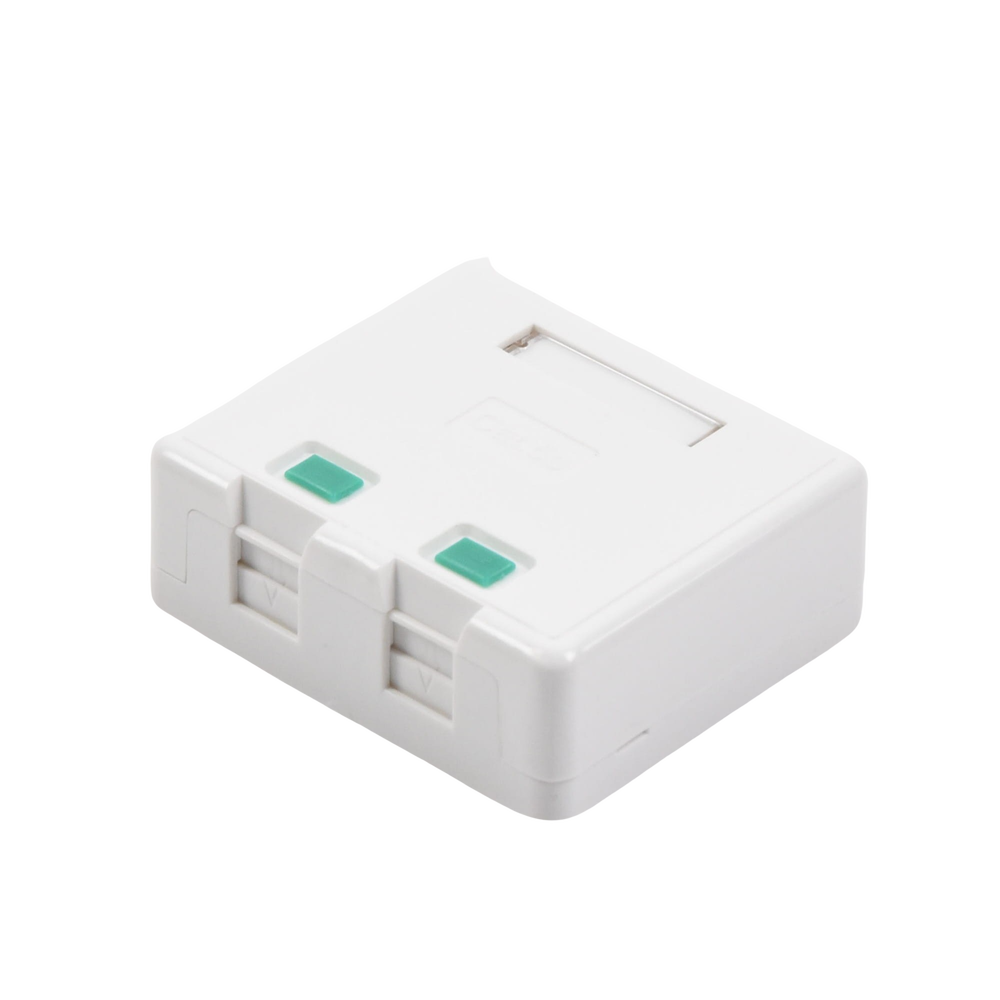 Caja de Pared con 2 Puertos Keystone, No Incluye Jacks
