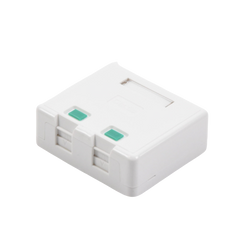 Caja de Pared con 2 Puertos Keystone, No Incluye Jacks