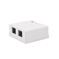Caja de Pared con Jack UTP Cat5e y Jack RJ11 Telefónico