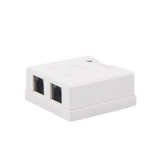 Caja de pared con Jack UTP Cat5e y Jack RJ11 telefónico