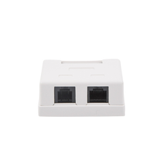 Caja de Pared con Jack UTP Cat5e y Jack RJ11 Telefónico
