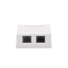 Caja de pared con Jack UTP Cat5e y Jack RJ11 telefónico
