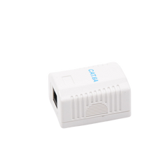 Caja de pared con 1 puerto, incluye 1 jack UTP Cat6A