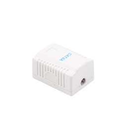 Caja de Pared con 1 Puerto, Incluye 1 Jack UTP Cat6A