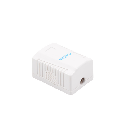 Caja de pared con 1 puerto, incluye 1 jack UTP Cat6A