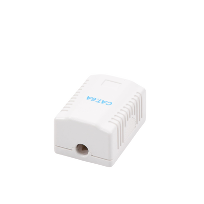 Caja de pared con 1 puerto, incluye 1 jack UTP Cat6A