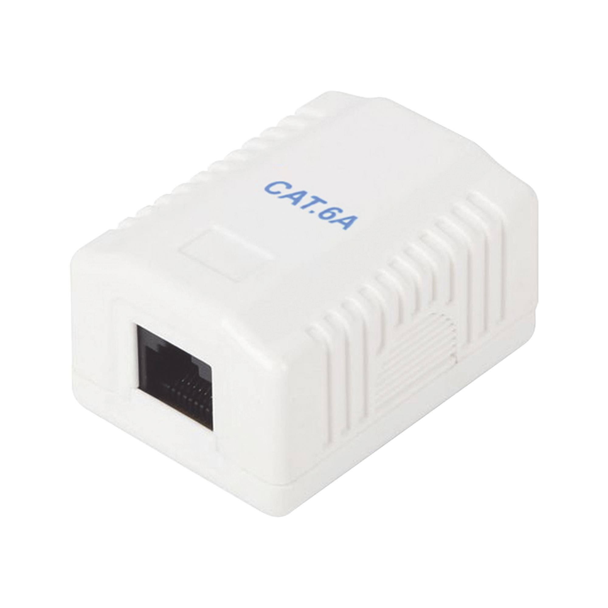 Caja de Pared con 1 Puerto, Incluye 1 Jack UTP Cat6A