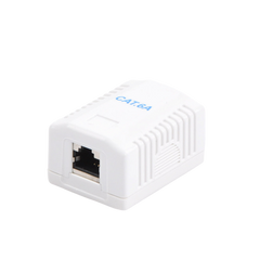 Caja de pared con 1 puerto, incluye 1 jack STP Cat6A