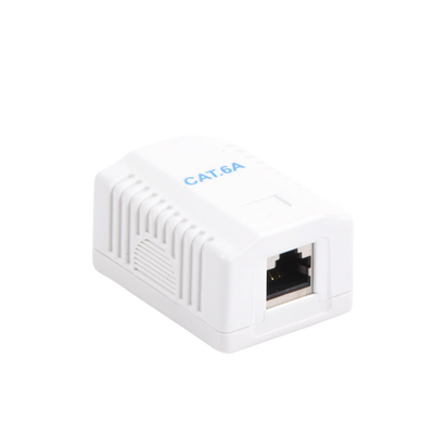 Caja de pared con 1 puerto, incluye 1 jack STP Cat6A