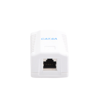 Caja de pared con 1 puerto, incluye 1 jack STP Cat6A