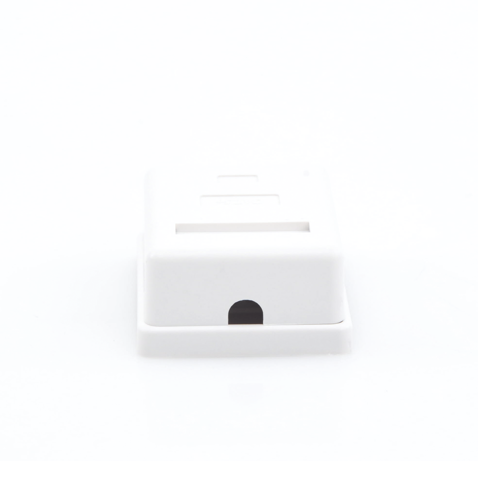 Caja de Pared con 1 Puerto Keystone, Incluye Jack Cat5e
